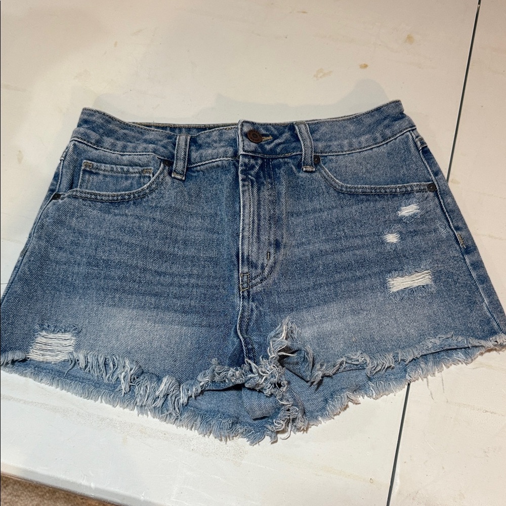 Denim Distressed Women Shorts